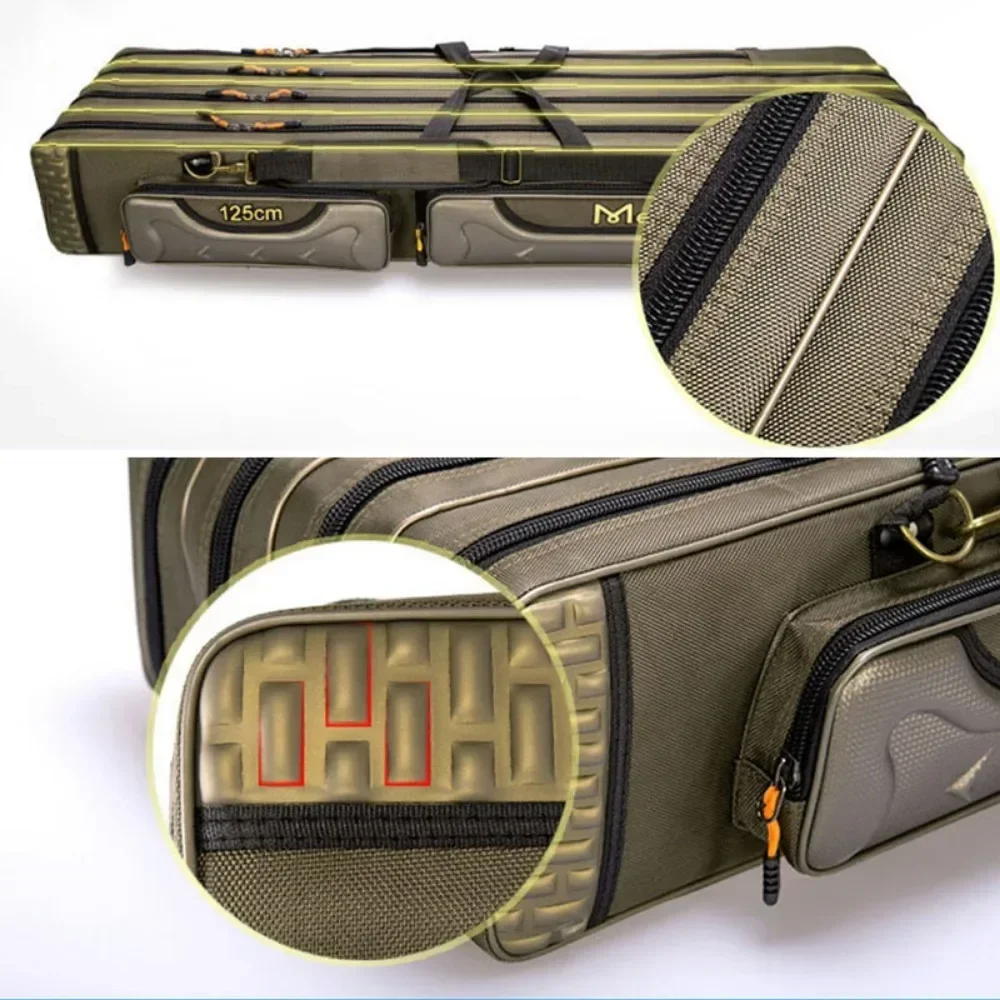 Fishing Rod Storage Bag Oxford Cloth Multifunctional 1/2/3 Layer Large Capacity 80/90/100/120/125CM Fishing Rod Carrier - Image 5
