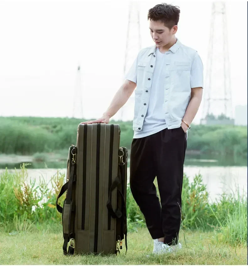 Fishing Rod Storage Bag Oxford Cloth Multifunctional 1/2/3 Layer Large Capacity 80/90/100/120/125CM Fishing Rod Carrier Fishing Rod Storage Bag Oxford Cloth Multifunctional 1/2/3 Layer Large Capacity 80/90/100/120/125CM Fishing Rod Carrier