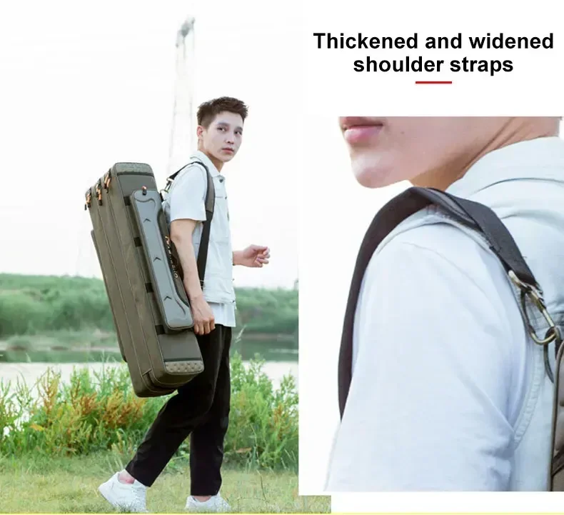 Fishing Rod Storage Bag Oxford Cloth Multifunctional 1/2/3 Layer Large Capacity 80/90/100/120/125CM Fishing Rod Carrier Fishing Rod Storage Bag Oxford Cloth Multifunctional 1/2/3 Layer Large Capacity 80/90/100/120/125CM Fishing Rod Carrier