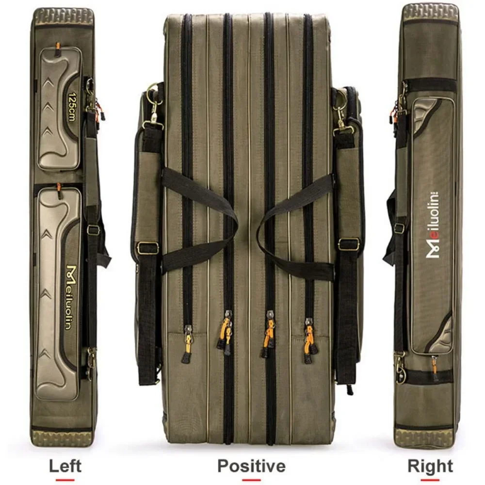 Fishing Rod Storage Bag Oxford Cloth Multifunctional 1/2/3 Layer Large Capacity 80/90/100/120/125CM Fishing Rod Carrier - Image 4