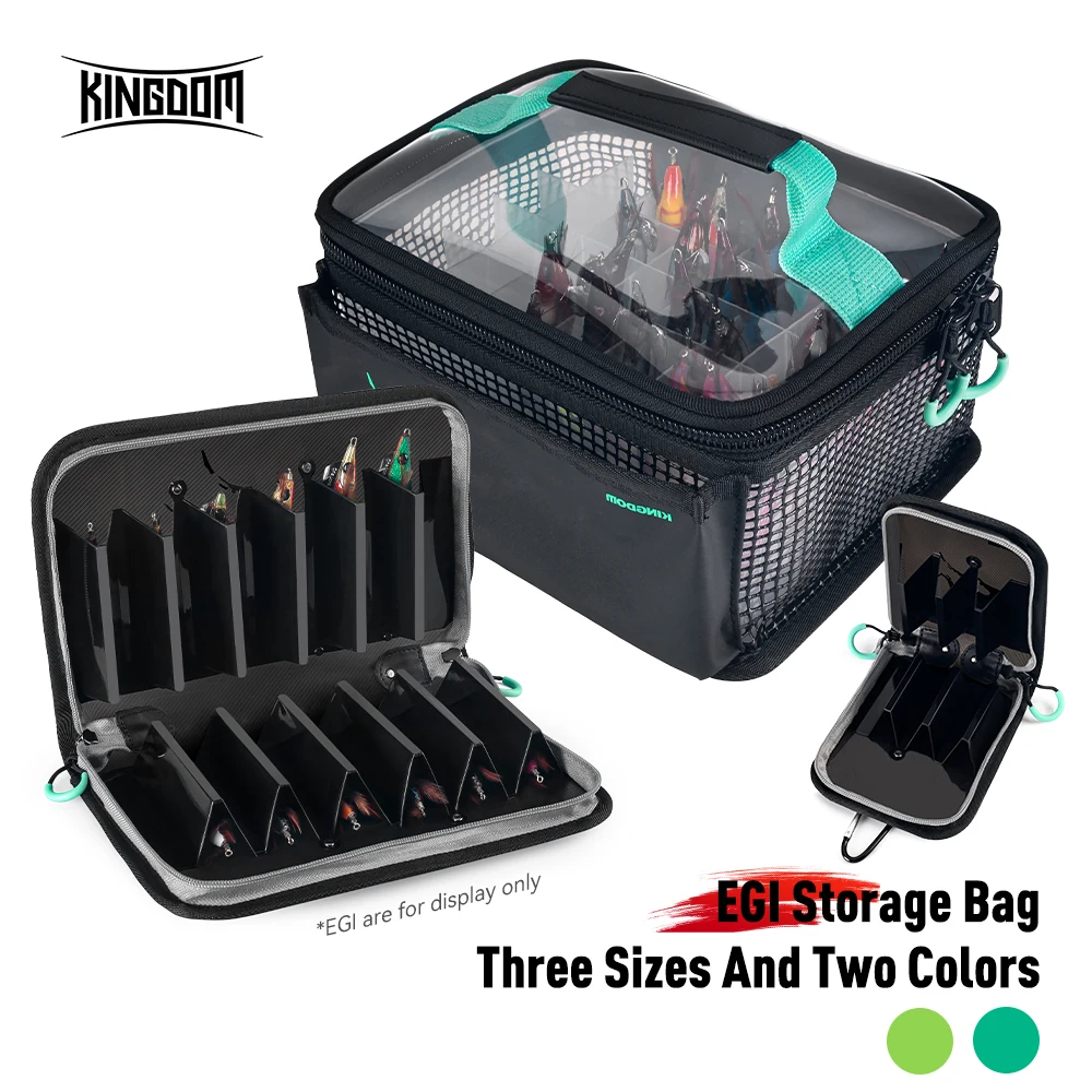 Kingdom Fishing Bag Octopus Egi Bag Squid Jig Storage Box 40 Pcs Hard Lure Bag Freshwater Seawater Fishing Tackle Bag Box