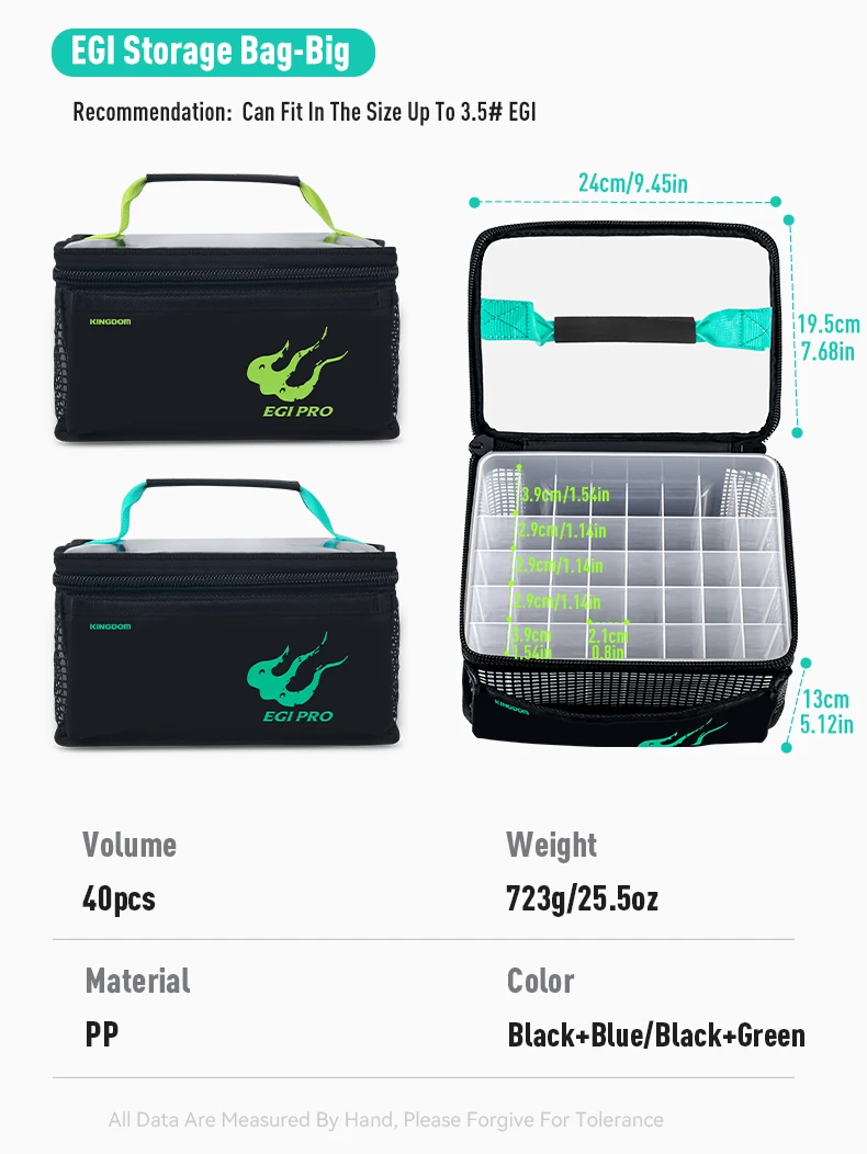 Kingdom Fishing Bag Octopus Egi Bag Squid Jig Storage Box 40 Pcs Hard Lure Bag Freshwater Seawater Fishing Tackle Bag Box Kingdom Fishing Bag Octopus Egi Bag Squid Jig Storage Box 40 Pcs Hard Lure Bag Freshwater Seawater Fishing Tackle Bag Box