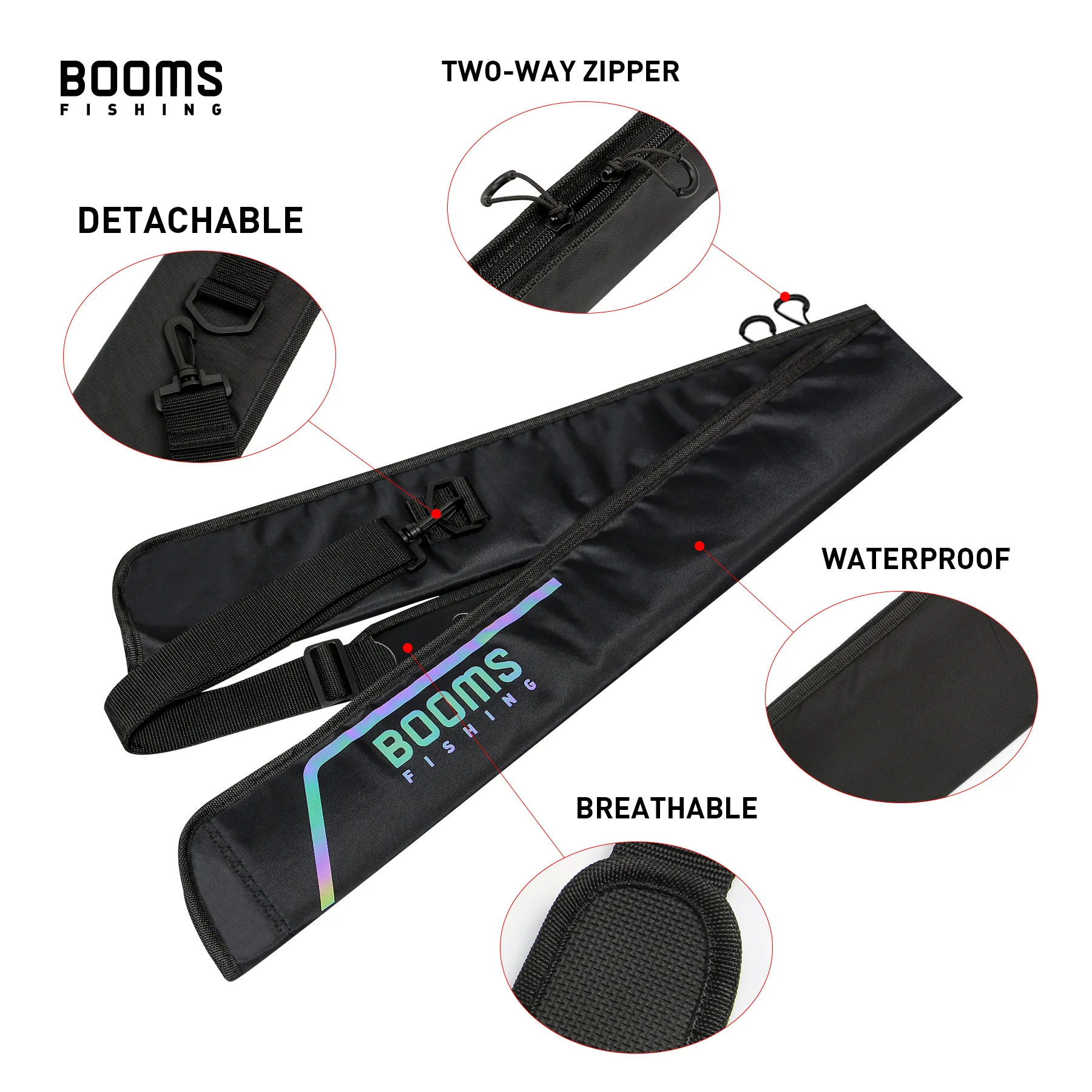 Booms Fishing PB3 Fishing Rod Bag Pole Storage Case 130 cm to 215 cm Folding Apply to Multi-size Fishing Reel Rods Bags Cases Booms Fishing PB3 Fishing Rod Bag Pole Storage Case 130 cm to 215 cm Folding Apply to Multi-size Fishing Reel Rods Bags Cases