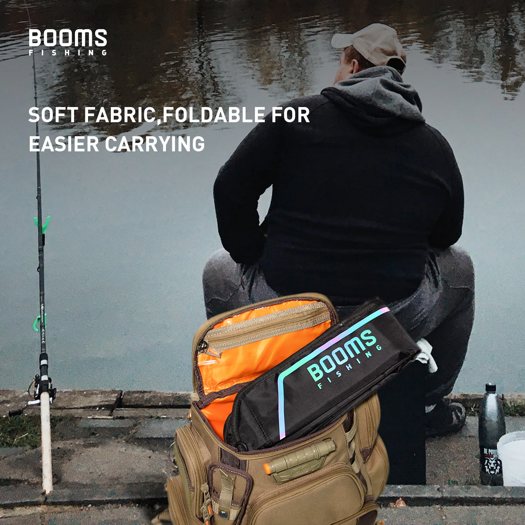 Booms Fishing PB3 Fishing Rod Bag Pole Storage Case 130 cm to 215 cm Folding Apply to Multi-size Fishing Reel Rods Bags Cases Booms Fishing PB3 Fishing Rod Bag Pole Storage Case 130 cm to 215 cm Folding Apply to Multi-size Fishing Reel Rods Bags Cases