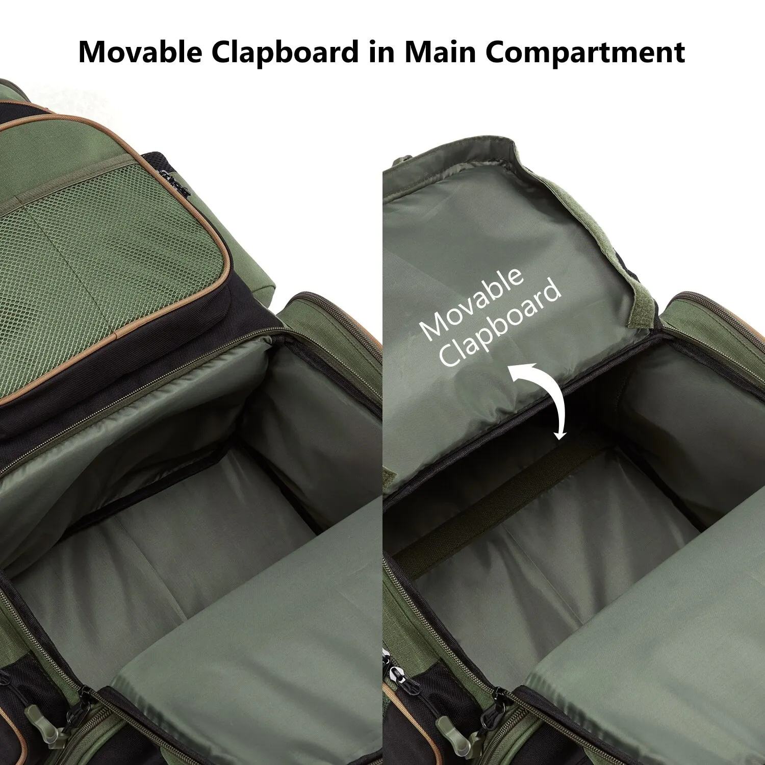 Bassdash Multifunctional Fishing Tackle Backpack Lightweight Tactical Soft Tackle Box with Protective Rain Cover - Image 5