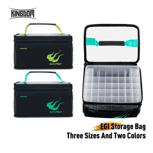 Kingdom Fishing Bag Box 6 12 40 Pcs Octopus Egi Bag Squid Jig Storage Box Hard Lure Bag Freshwater Seawater Fishing Tackle Bag