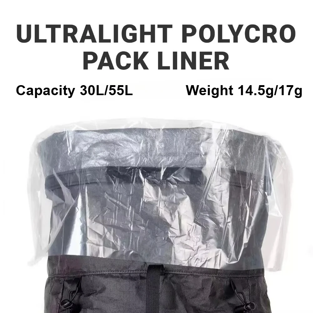 Backpack Liner Bag Packing Ultralight 14g/17g Polycro Inner Dry Bag Waterproof Storage for Hiking, Trekking,UL Camping Gear Backpack Liner Bag Packing Ultralight 14g/17g Polycro Inner Dry Bag Waterproof Storage for Hiking, Trekking,UL Camping Gear