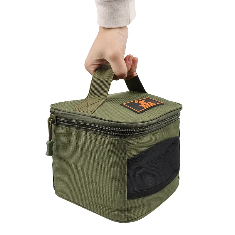 Universal Fishing Accessories Reel Bag Green Durable Storage Oxford fabric Portable Tackle Pouch for 500-10000 Series1 PCS - Image 4