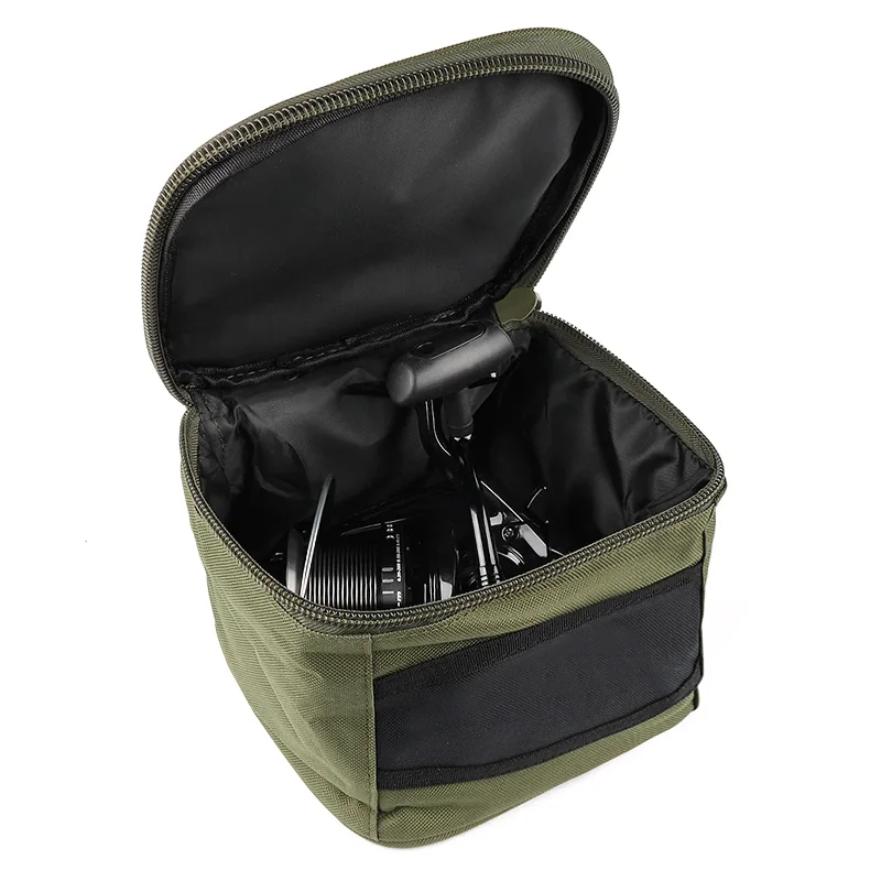 Universal Fishing Accessories Reel Bag Green Durable Storage Oxford fabric Portable Tackle Pouch for 500-10000 Series1 PCS Universal Fishing Accessories Reel Bag Green Durable Storage Oxford fabric Portable Tackle Pouch for 500-10000 Series1 PCS