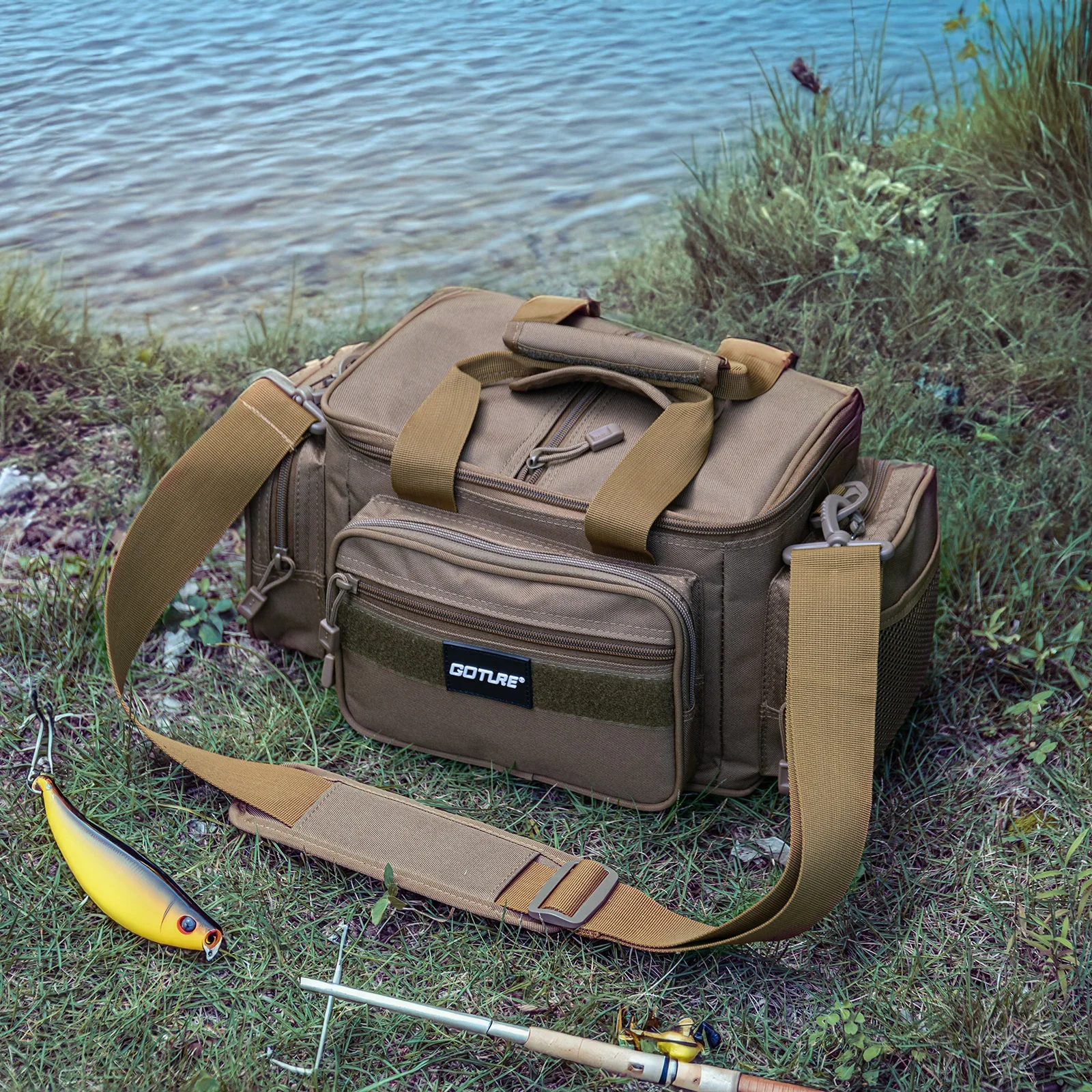 Goture Fishing Bags Waterproof 600D Oxford Fabric High Capacity Storage Durable Quality Fishing Gear Bags for Men Outdoors Bag Goture Fishing Bags Waterproof 600D Oxford Fabric High Capacity Storage Durable Quality Fishing Gear Bags for Men Outdoors Bag