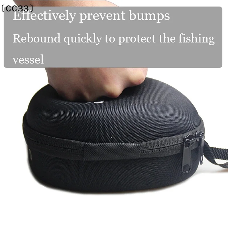Portable Teardrop Shape EVA Fishing Reel Bag Protective Case Cover For Drum/Spinning/Raft Reel Fishing Pouch Bag〔CC33〕 - Image 4