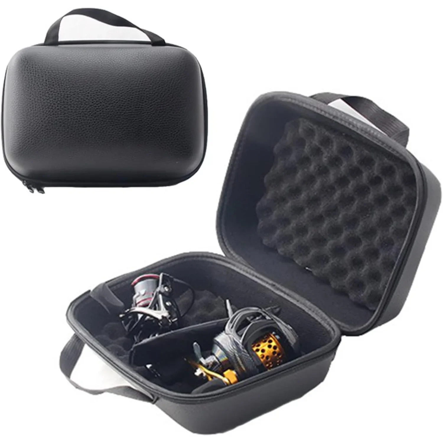 Lixada Fishing Reel Case - 3 Compartment Waterproof Spinning Reel Protective Cover - Fishing Tackle Storage Bag Lixada Fishing Reel Case - 3 Compartment Waterproof Spinning Reel Protective Cover - Fishing Tackle Storage Bag