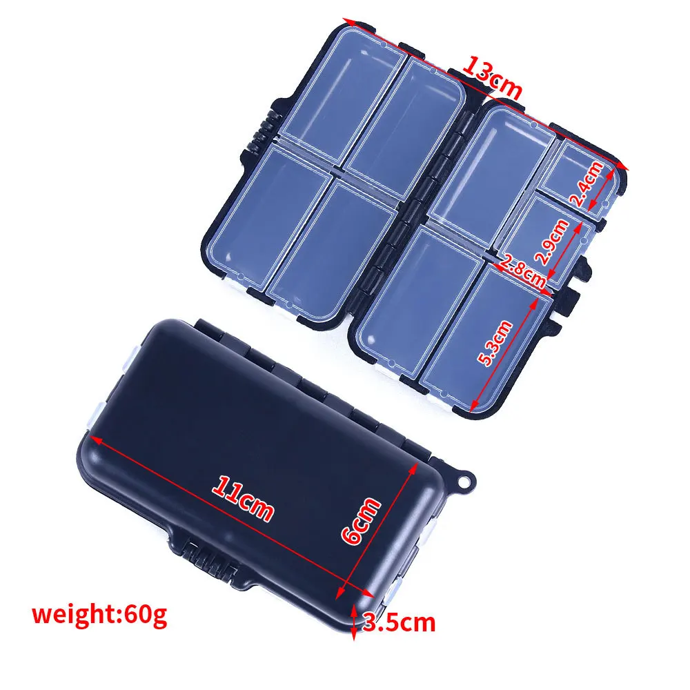 Large Capacity Fishing Accessories Storage Box12Grid9Grid Flip Cover Design Lure Fishing Gear Bag Sea Fishing Special Portable B