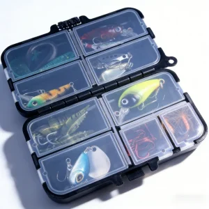 Large Capacity Fishing Accessories Storage Box12Grid9Grid Flip Cover Design Lure Fishing Gear Bag Sea Fishing Special Portable B