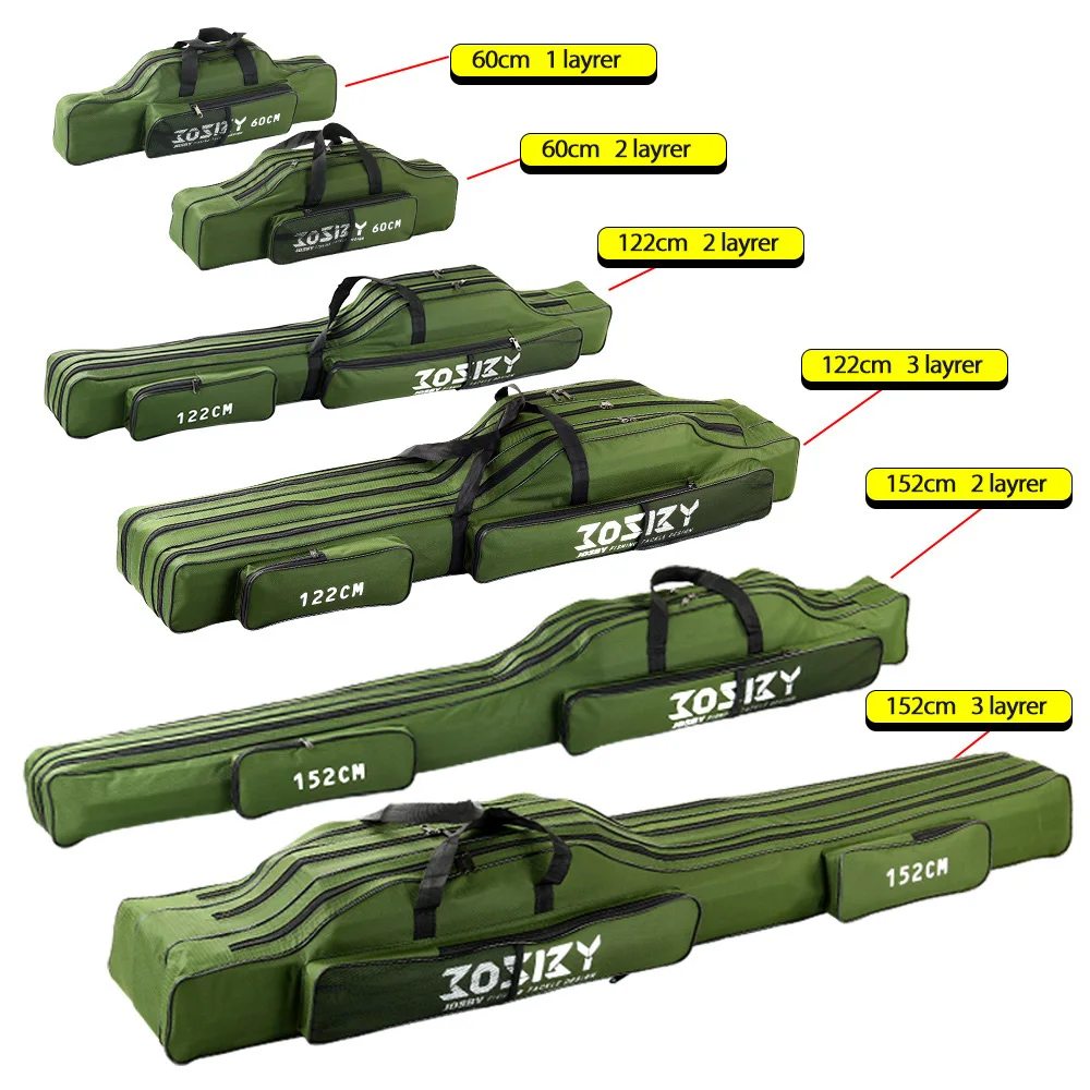 PROXPEHigh Quality Multi-purpose Oxford Cloth foldable Fishing Rod Bags Fishing Pole Tools Fishing Gear Tools 60-150/152/180CM PROXPEHigh Quality Multi-purpose Oxford Cloth foldable Fishing Rod Bags Fishing Pole Tools Fishing Gear Tools 60-150/152/180CM