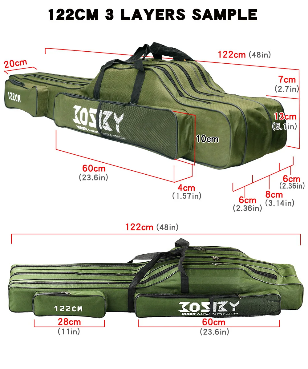 PROXPEHigh Quality Multi-purpose Oxford Cloth foldable Fishing Rod Bags Fishing Pole Tools Fishing Gear Tools 60-150/152/180CM PROXPEHigh Quality Multi-purpose Oxford Cloth foldable Fishing Rod Bags Fishing Pole Tools Fishing Gear Tools 60-150/152/180CM