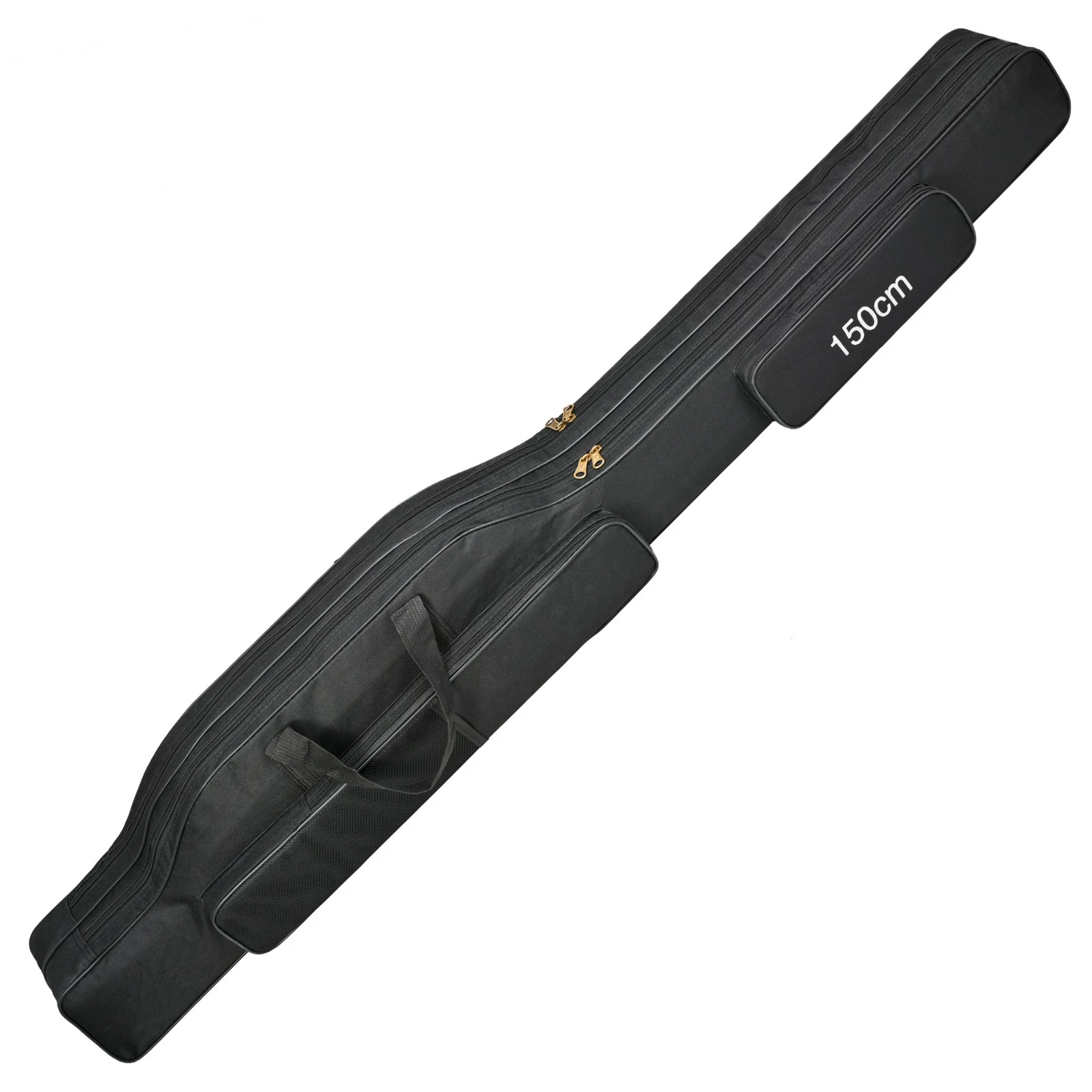 2 Layers 600D Oxford Fishing Gear Bag Fishing Rod Case Fishing Reel Tackle Storage Bag Case for Fishing Gear & Equipment