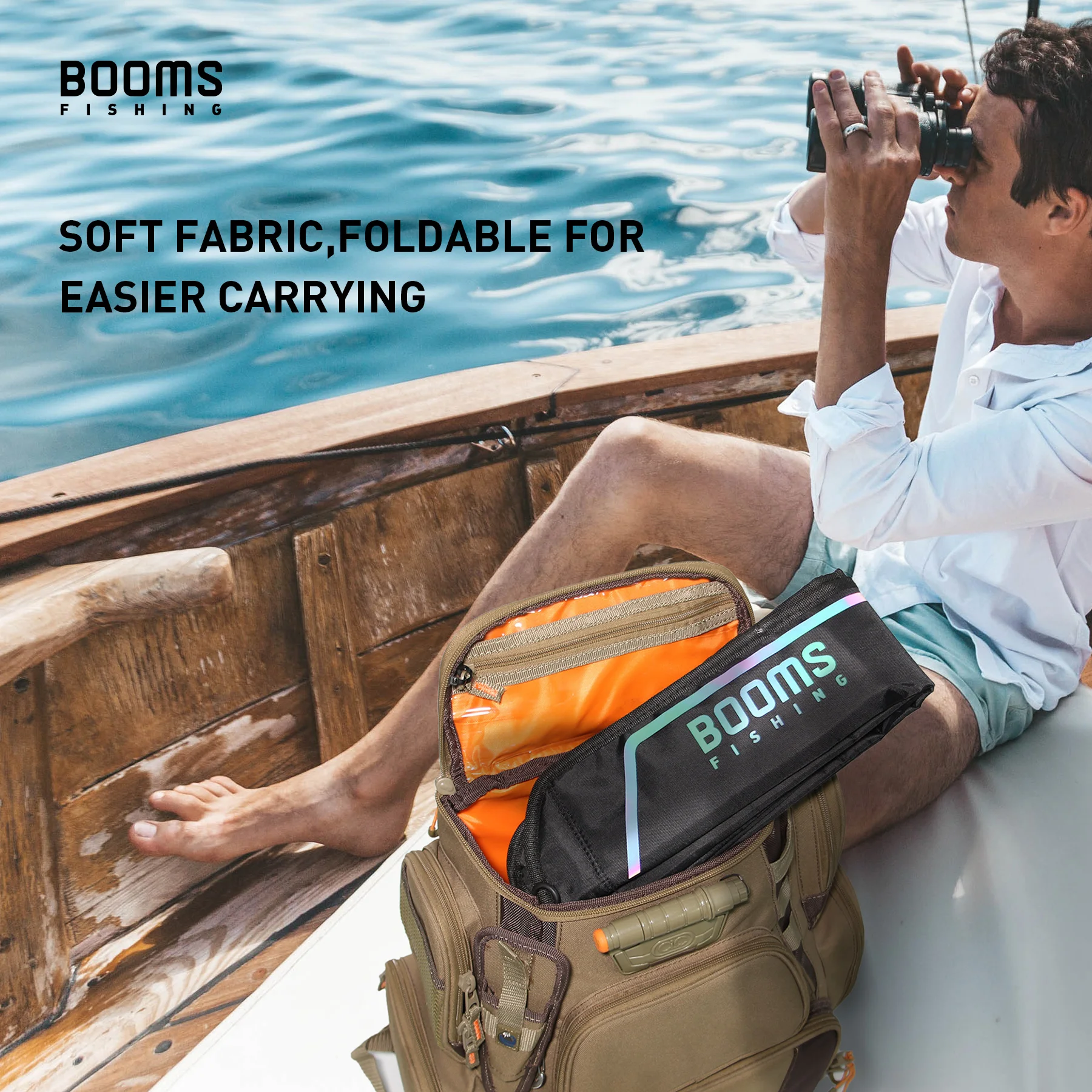 Booms Fishing PB3 Fishing Rod Bag Pole Storage Case 130 cm to 215 cm Folding Apply Fishing Tools Reel Rods Bags Cases Booms Fishing PB3 Fishing Rod Bag Pole Storage Case 130 cm to 215 cm Folding Apply Fishing Tools Reel Rods Bags Cases