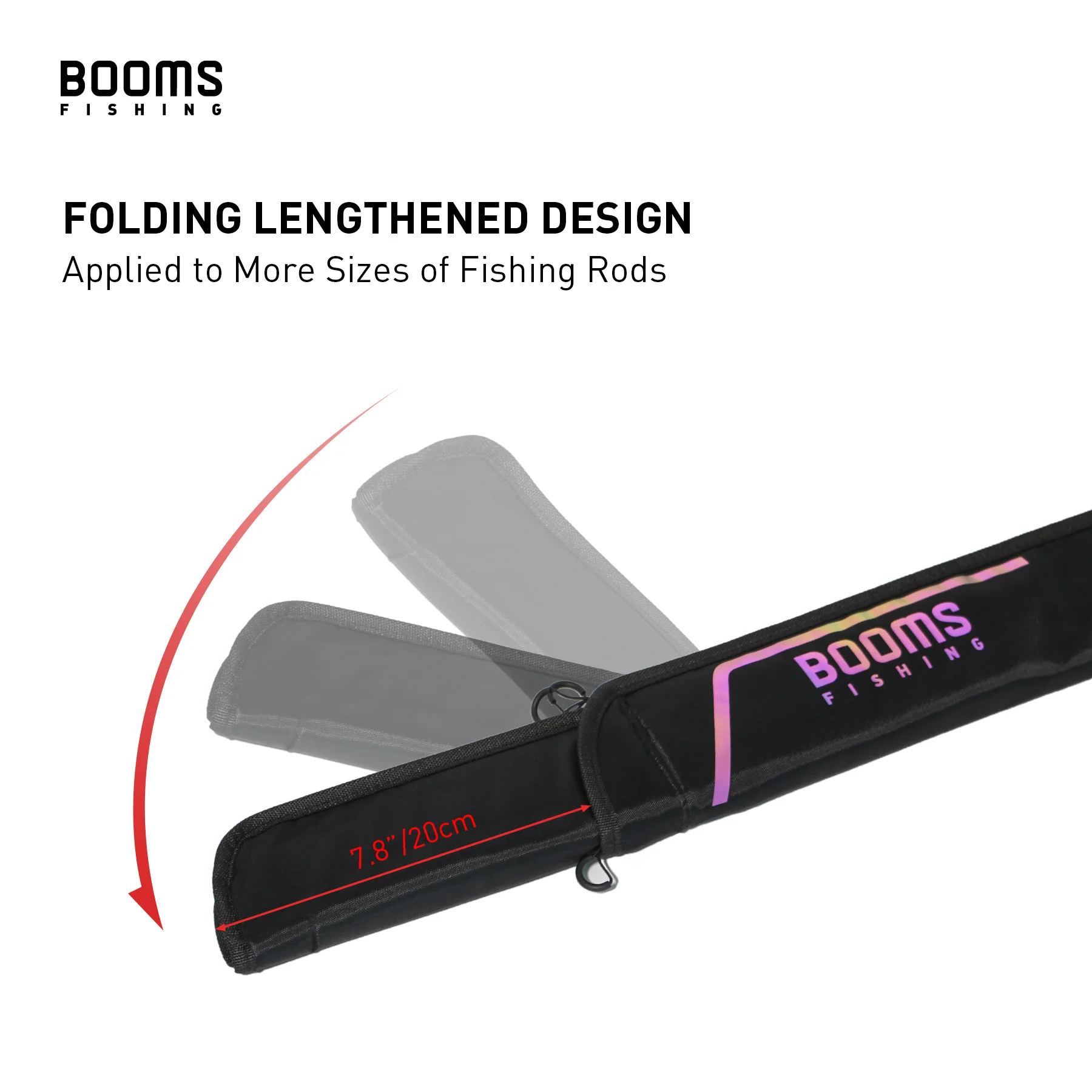 Booms Fishing PB3 Fishing Rod Bag Pole Storage Case 130 cm to 215 cm Folding Apply Fishing Tools Reel Rods Bags Cases Booms Fishing PB3 Fishing Rod Bag Pole Storage Case 130 cm to 215 cm Folding Apply Fishing Tools Reel Rods Bags Cases