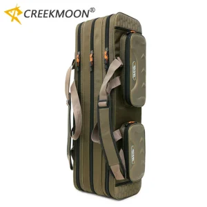 Multipurpose Fishing Rod Case 2-4 Layer Adjustable Lightweight Travel Lure Storage Saltwater Freshwater Ready Durable Tackle Bag