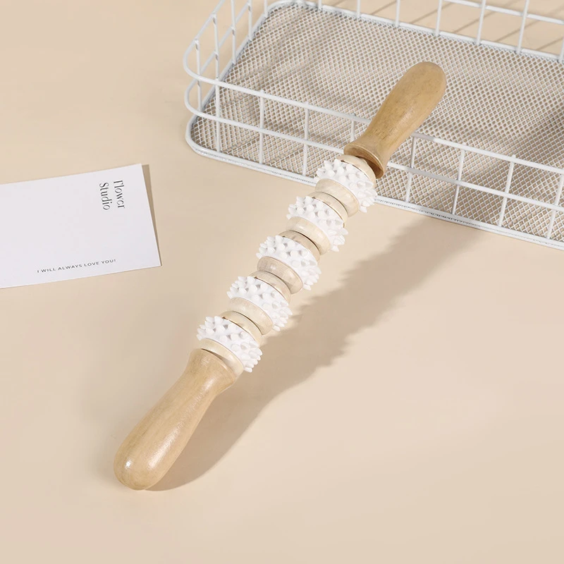 Wooden Massage Roller Stick Fat Loss Body Sculpting Massage Tools Meridian Relaxation Promote Blood Circulation