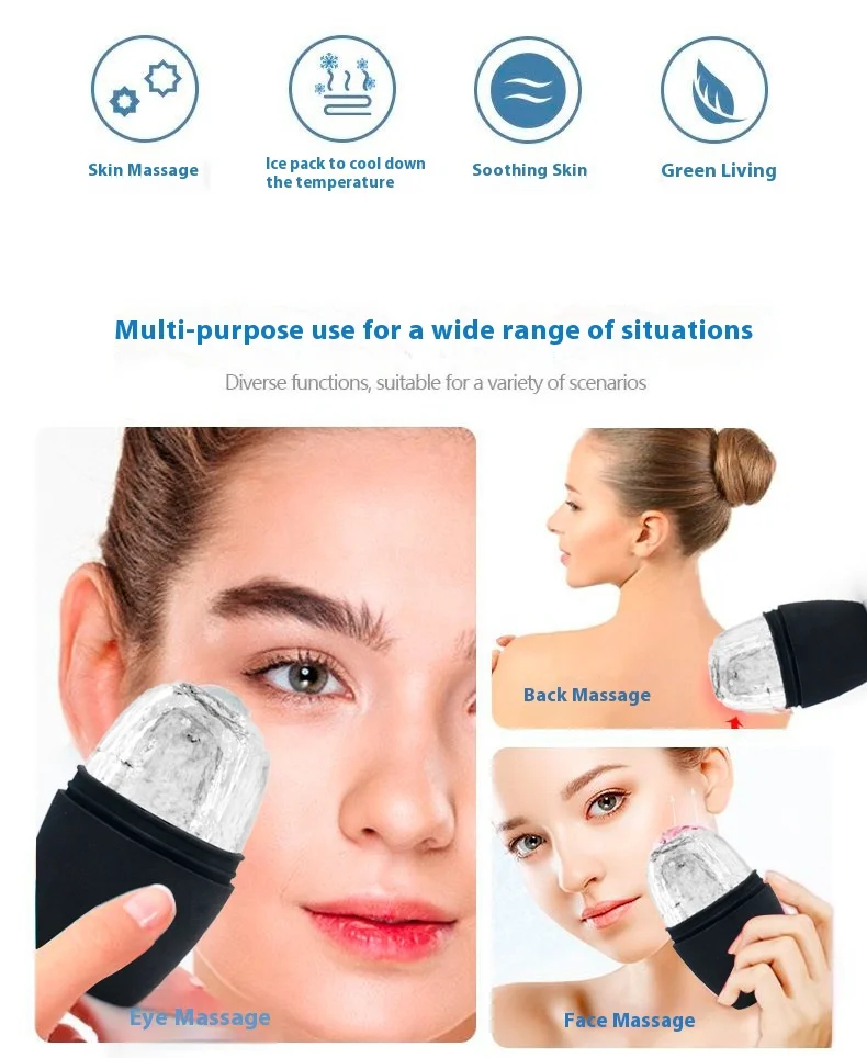 Silicone Ice Facial Roller Face Lifting Contouring Tools Ice Cube Trays Ice Globe Balls Eye Body Massager Beauty Skin Care Tool Silicone Ice Facial Roller Face Lifting Contouring Tools Ice Cube Trays Ice Globe Balls Eye Body Massager Beauty Skin Care Tool