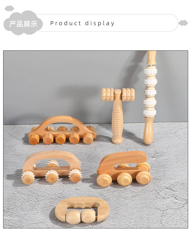 Wooden Massage Roller Tool Manual Skin Scraping Face Massager Wood Back Massage Roller for Neck Leg Deep Tissue Muscle Massager Wooden Massage Roller Tool Manual Skin Scraping Face Massager Wood Back Massage Roller for Neck Leg Deep Tissue Muscle Massager