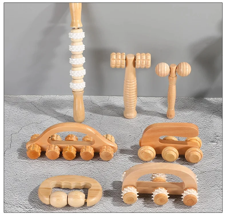 Wooden Massage Roller Tool Manual Skin Scraping Face Massager Wood Back Massage Roller for Neck Leg Deep Tissue Muscle Massager Wooden Massage Roller Tool Manual Skin Scraping Face Massager Wood Back Massage Roller for Neck Leg Deep Tissue Muscle Massager