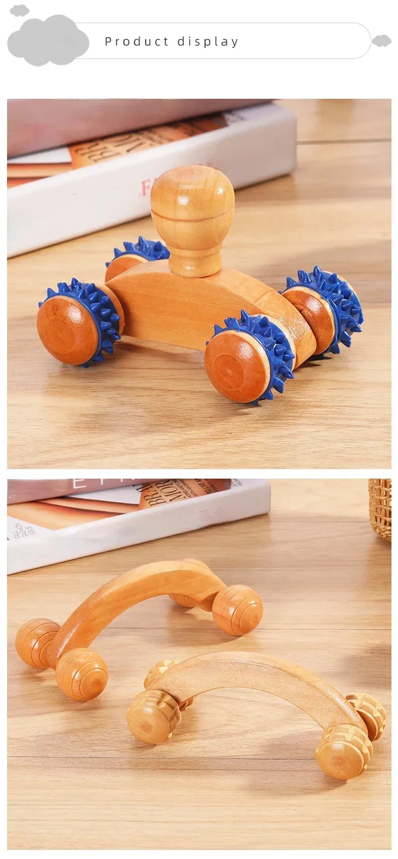 Wooden Massage Roller Tool Manual Skin Scraping Face Massager Wood Back Massage Roller for Neck Leg Deep Tissue Muscle Massager Wooden Massage Roller Tool Manual Skin Scraping Face Massager Wood Back Massage Roller for Neck Leg Deep Tissue Muscle Massager