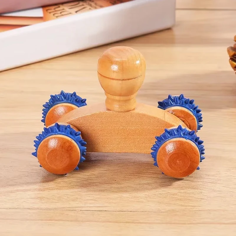 Wooden Massage Roller Tool Manual Skin Scraping Face Massager Wood Back Massage Roller for Neck Leg Deep Tissue Muscle Massager - Image 3