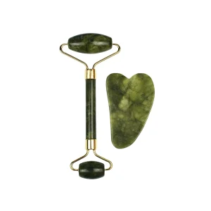 Jade Scraping Facial Massage Beauty Tool Natural Jade Scraping Board Roller Massager Law Tattoo Eye Beauty Bar