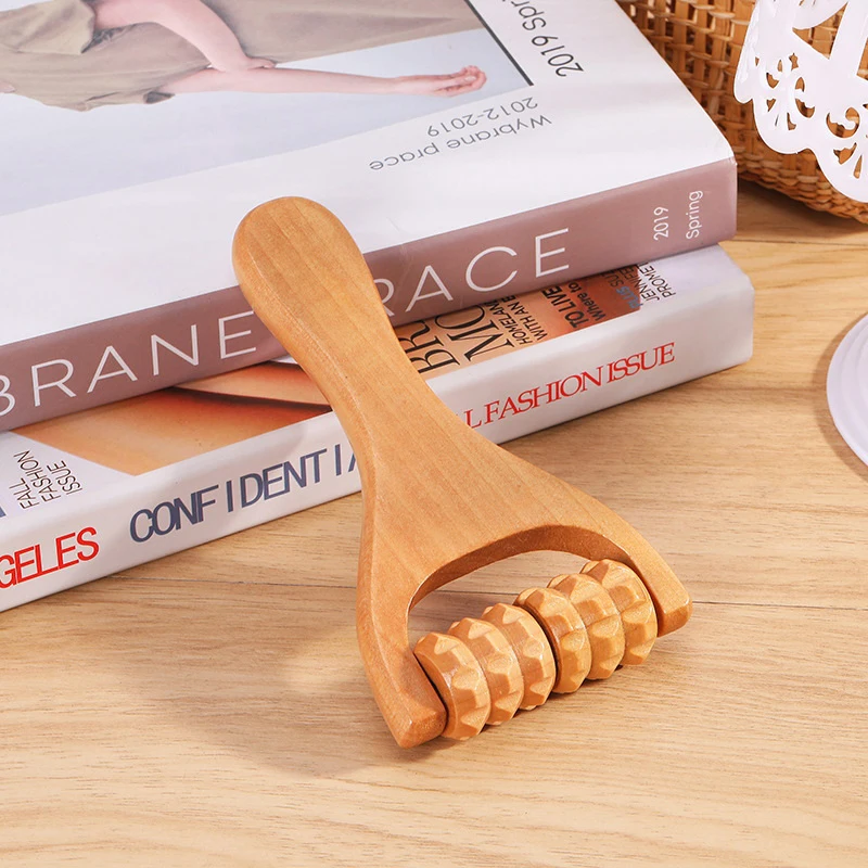 1PC Wooden Roller Massager Neck, Shoulder and Leg Universal Hand Massager Massage Tool Foot Massage Tool - Image 4