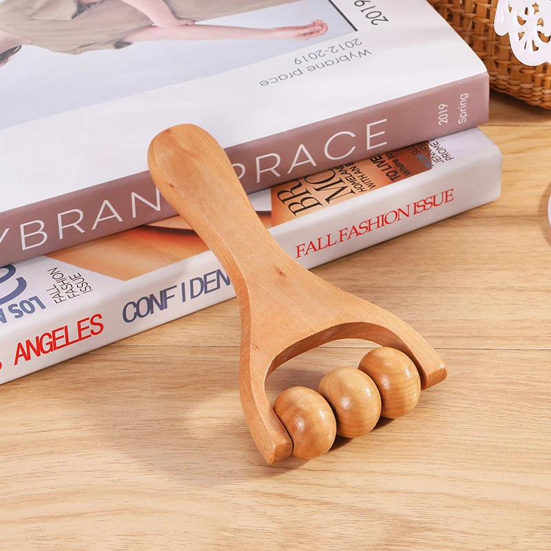 1PC Wooden Roller Massager Neck, Shoulder and Leg Universal Hand Massager Massage Tool Foot Massage Tool - Image 5