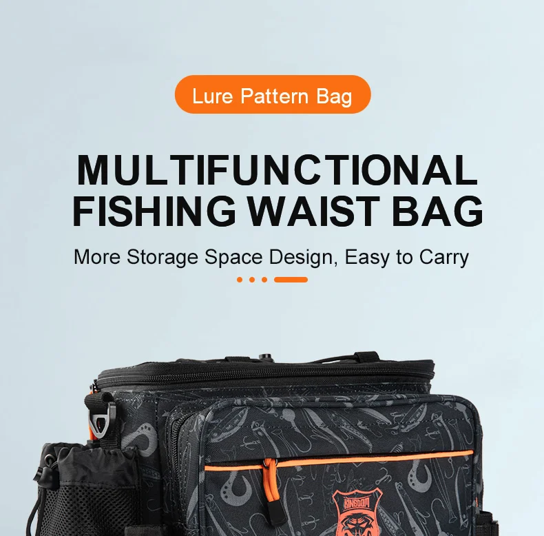 Kingdom Waterproof Fishing Bag 44x21x22cm Portable Fishing Tackle Shoulder Bag Water Resistant Multifunctional Gear Storage Pack Kingdom Waterproof Fishing Bag 44x21x22cm Portable Fishing Tackle Shoulder Bag Water Resistant Multifunctional Gear Storage Pack