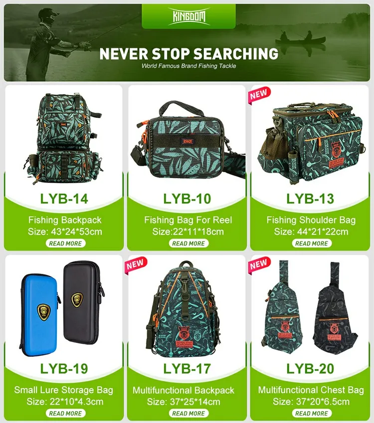Kingdom Waterproof Fishing Bag 44x21x22cm Portable Fishing Tackle Shoulder Bag Water Resistant Multifunctional Gear Storage Pack Kingdom Waterproof Fishing Bag 44x21x22cm Portable Fishing Tackle Shoulder Bag Water Resistant Multifunctional Gear Storage Pack
