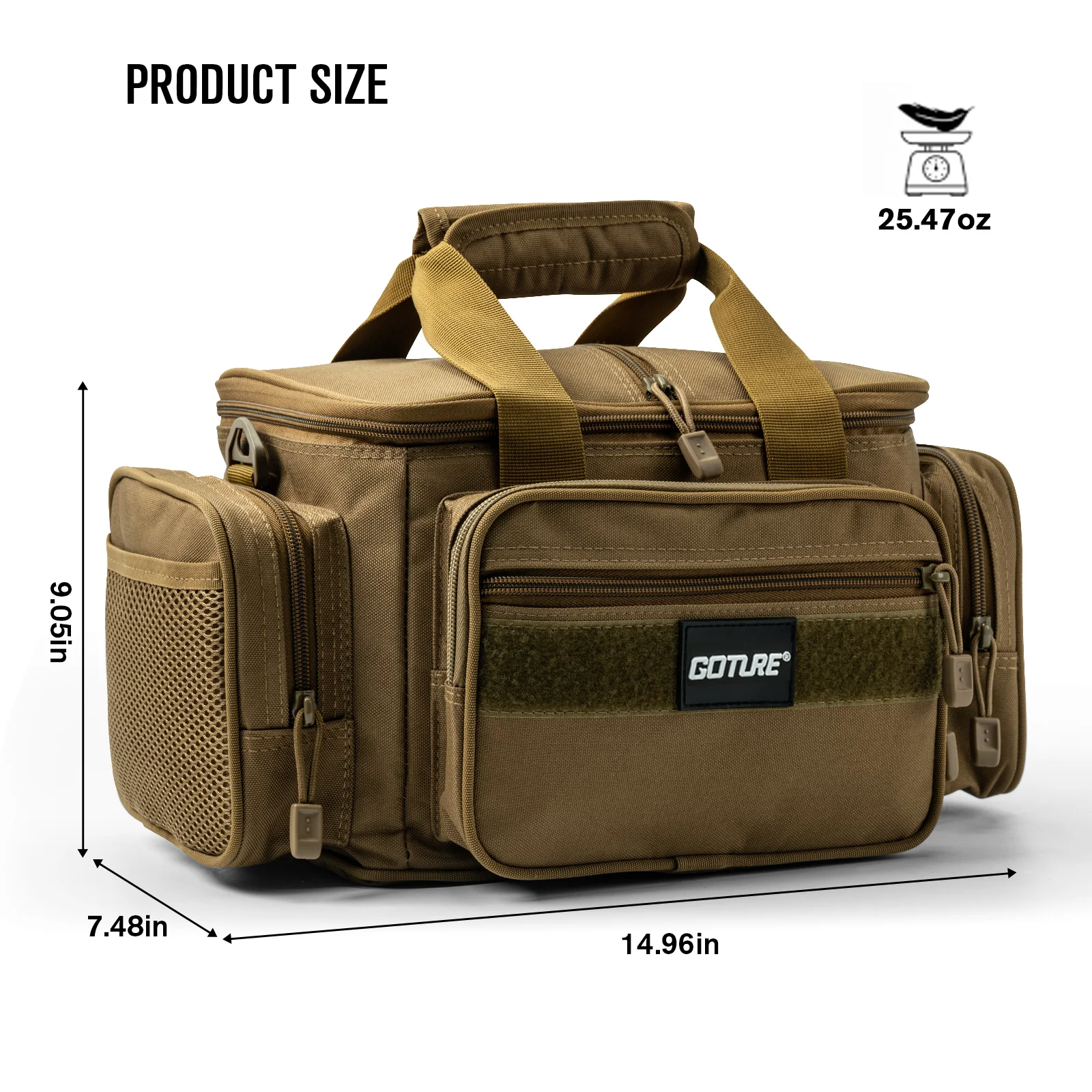 Goture Fishing Bags Waterproof 600D Oxford Fabric High Capacity Storage Durable Fishing Gear Bags for Men Outdoors Bag Goture Fishing Bags Waterproof 600D Oxford Fabric High Capacity Storage Durable Fishing Gear Bags for Men Outdoors Bag