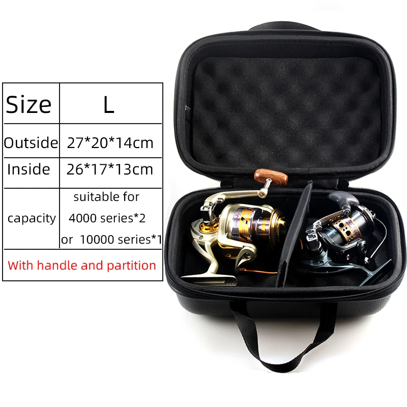 Fishing Bag Spinning Reel Case Cover Leather Fishing Reel Bag Shockproof Waterproof Fishing Tackle Storage Case PJ199 - Image 3