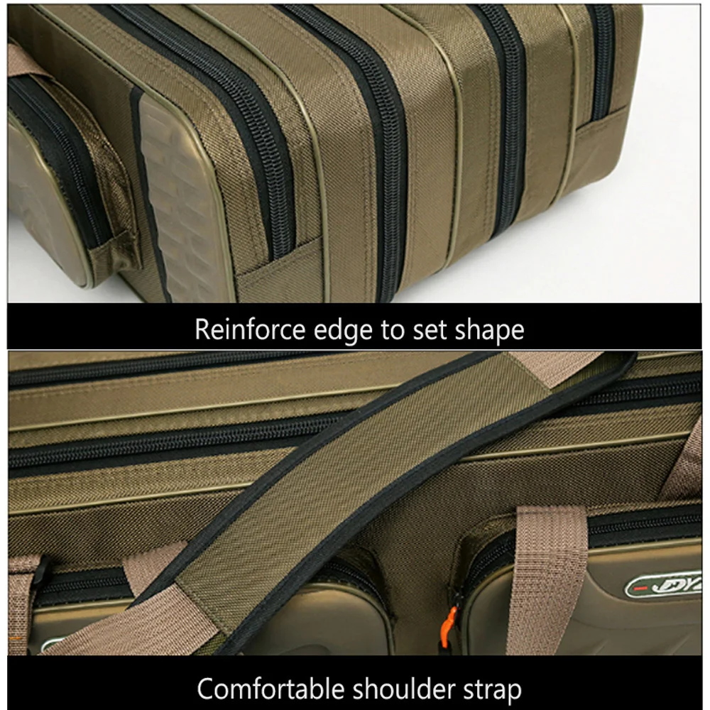 80cm/90cm/100cm/120cm Fishing Rod Bags Waterproof 3/4 Layer Fishing Reel Storage Case Gear Lures Bag Large Capacity Backpack - Image 6
