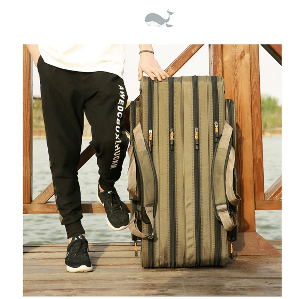 80cm/90cm/100cm/120cm Fishing Rod Bags Waterproof 3/4 Layer Fishing Reel Storage Case Gear Lures Bag Large Capacity Backpack 80cm/90cm/100cm/120cm Fishing Rod Bags Waterproof 3/4 Layer Fishing Reel Storage Case Gear Lures Bag Large Capacity Backpack