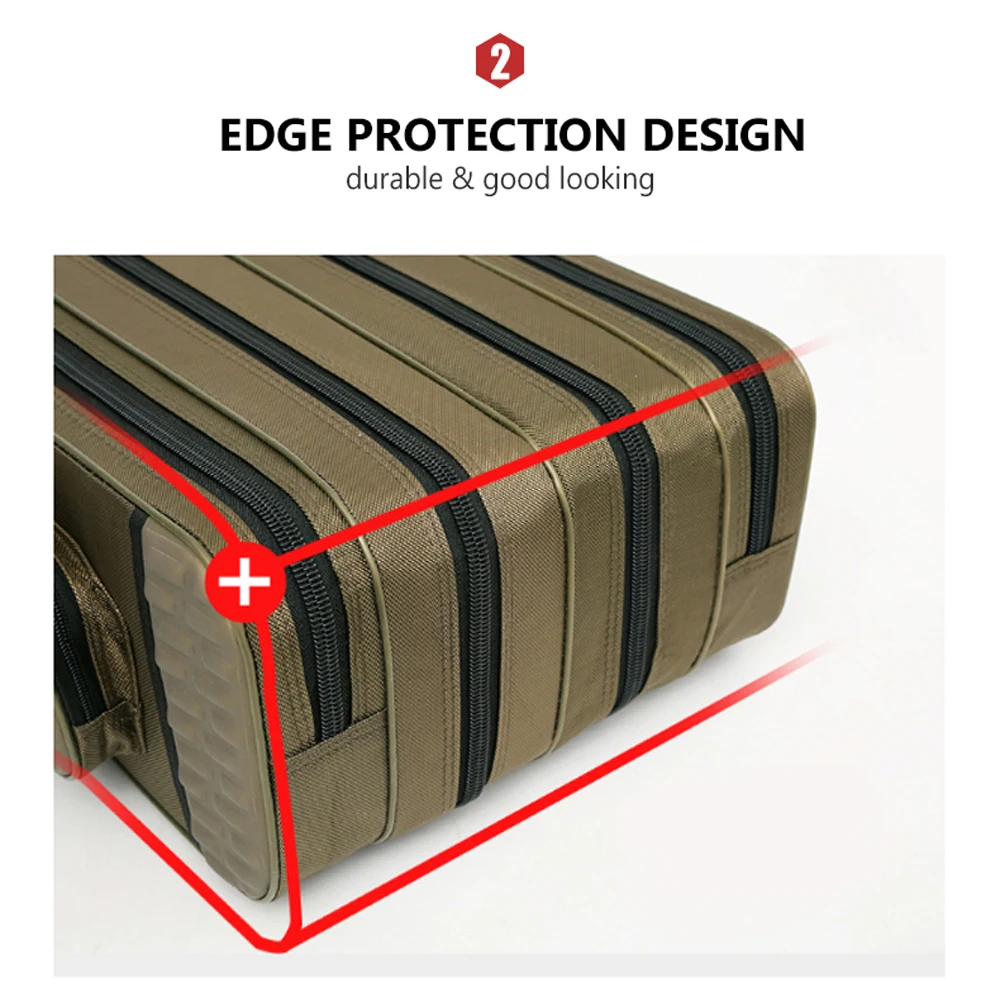 80cm/90cm/100cm/120cm Fishing Rod Bags Waterproof 3/4 Layer Fishing Reel Storage Case Gear Lures Bag Large Capacity Backpack 80cm/90cm/100cm/120cm Fishing Rod Bags Waterproof 3/4 Layer Fishing Reel Storage Case Gear Lures Bag Large Capacity Backpack
