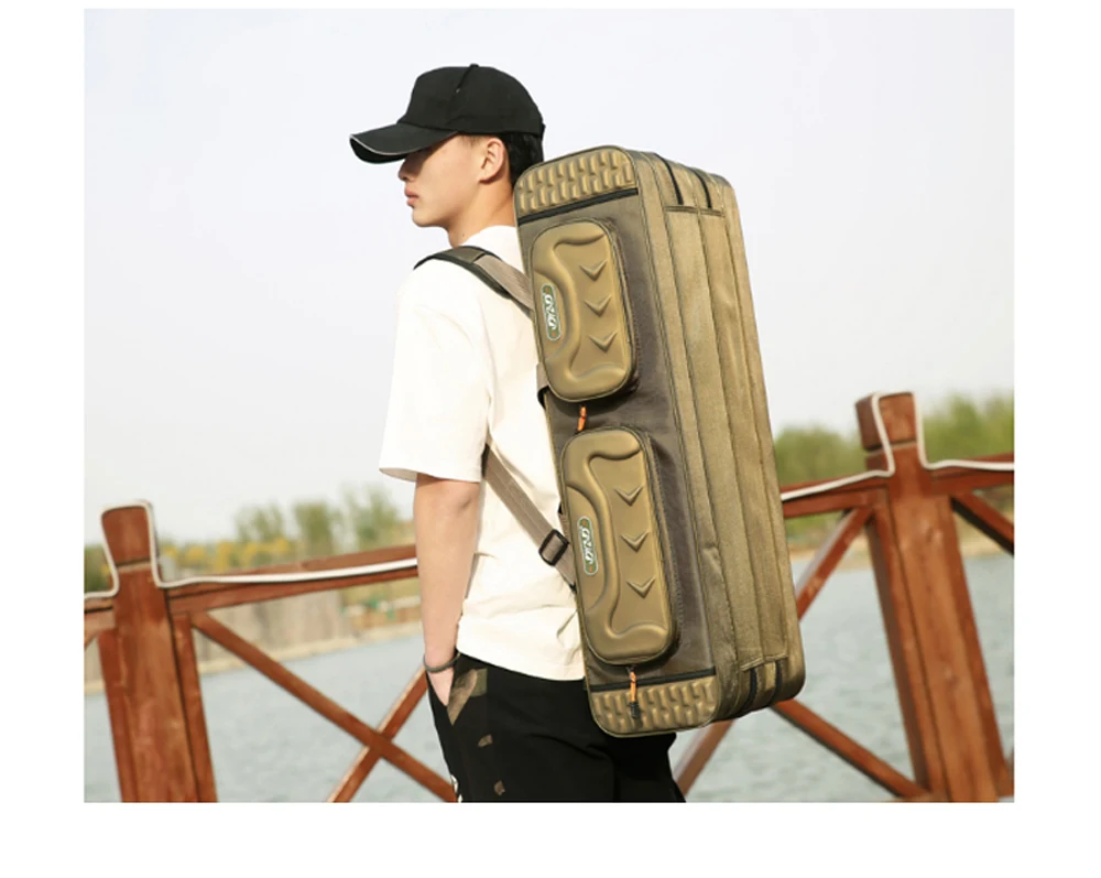 80cm/90cm/100cm/120cm Fishing Rod Bags Waterproof 3/4 Layer Fishing Reel Storage Case Gear Lures Bag Large Capacity Backpack 80cm/90cm/100cm/120cm Fishing Rod Bags Waterproof 3/4 Layer Fishing Reel Storage Case Gear Lures Bag Large Capacity Backpack
