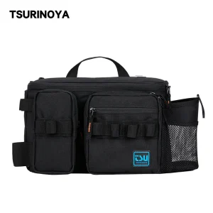 TSURINOYA Multifunction Fishing Bag RX1911 Large Capacity Waist Bag Fishing Tackle Lures Storage Bag Outdoor Sports Handbag