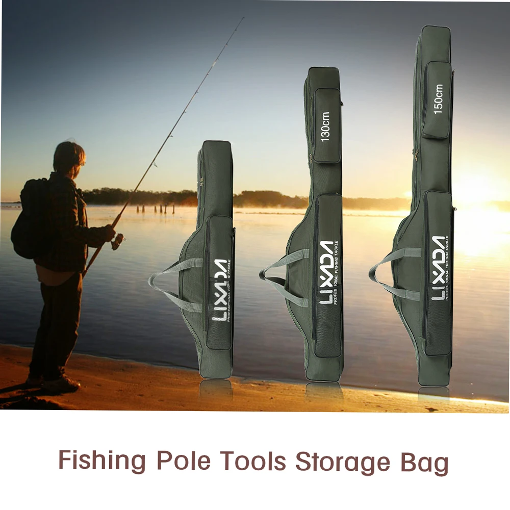 Fishing Bag Portable Folding Fishing Rod Reel Bag Fishing Pole Gear Tackle Tool Carry Case Carrier Travel Storage Bag Organizer Fishing Bag Portable Folding Fishing Rod Reel Bag Fishing Pole Gear Tackle Tool Carry Case Carrier Travel Storage Bag Organizer