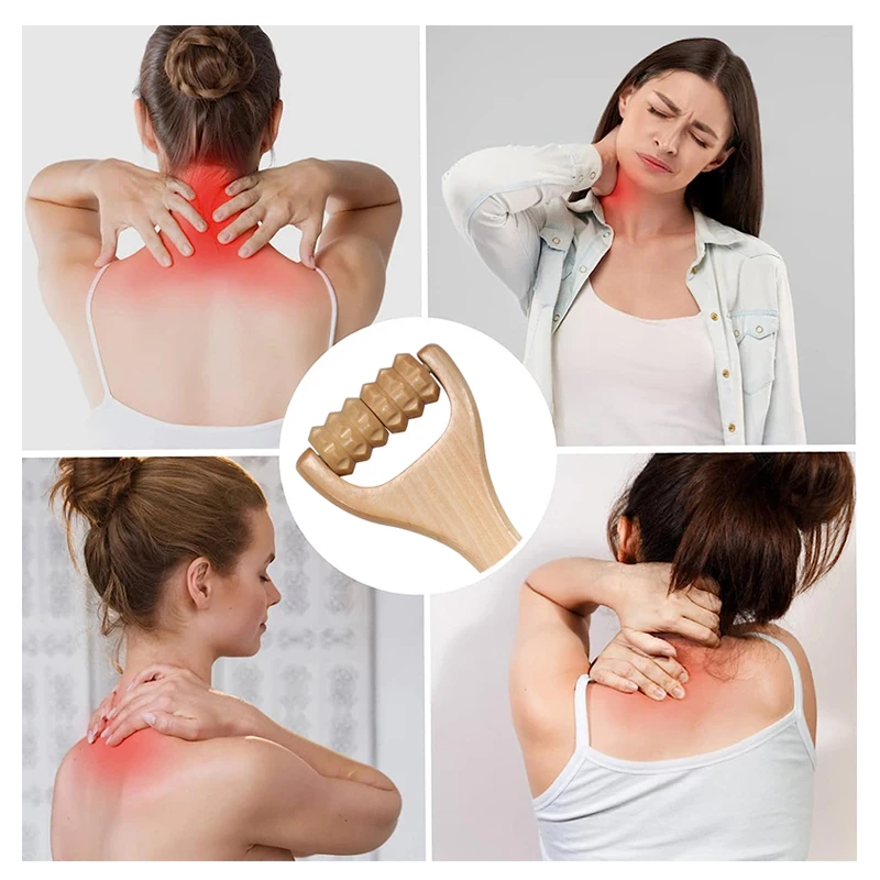 1pcs Wooden Massage Roller, Multi-Functional Body Roller for Cellulite Reduction, Eases Muscle Tension ,Natural Muscle Roller 1pcs Wooden Massage Roller, Multi-Functional Body Roller for Cellulite Reduction, Eases Muscle Tension ,Natural Muscle Roller