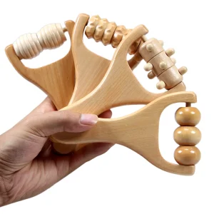 1pcs Wooden Massage Roller, Multi-Functional Body Roller for Cellulite Reduction, Eases Muscle Tension ,Natural Muscle Roller