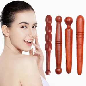 1PC Wooden Muscle Roller Stick Acupoint Points Massager Deep Tissue Fascia Massager Foot Back Body Therapy Massage Tools