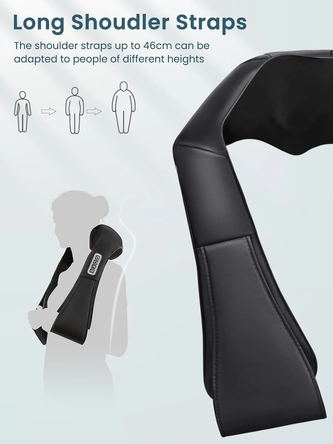 Shiatsu Neck and Shoulder Massager Heated Back Massager U Shape Deep Kneading Electric Massage Pillow For Neck Waist Leg Body Shiatsu Neck and Shoulder Massager Heated Back Massager U Shape Deep Kneading Electric Massage Pillow For Neck Waist Leg Body