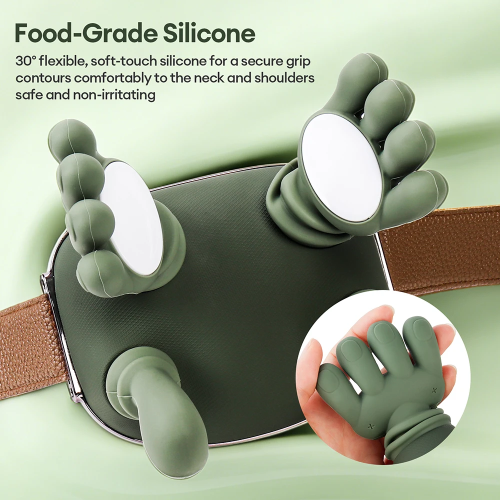 Bionic Finger Neck Shoulder Massager Wireless Neck Cervical Trapezius Kneading Massage Shawl Brushless Motor Neck masajeador