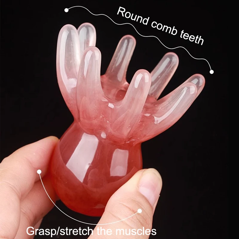 1pc Resin Octopus Comb Head Massager Meridian Scraping Scalp Massage Brush Acupuncture SPA Gua Sha Health Massage Tool 1pc Resin Octopus Comb Head Massager Meridian Scraping Scalp Massage Brush Acupuncture SPA Gua Sha Health Massage Tool