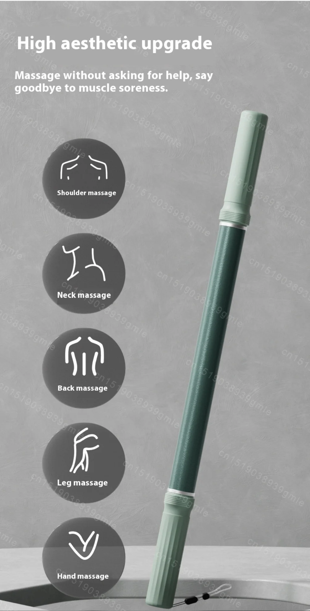 Yoga Stick for Stretching Relaxation Tool Open Back Standing Training Roller Hunchback Corrector Stick for Fitness Accessories